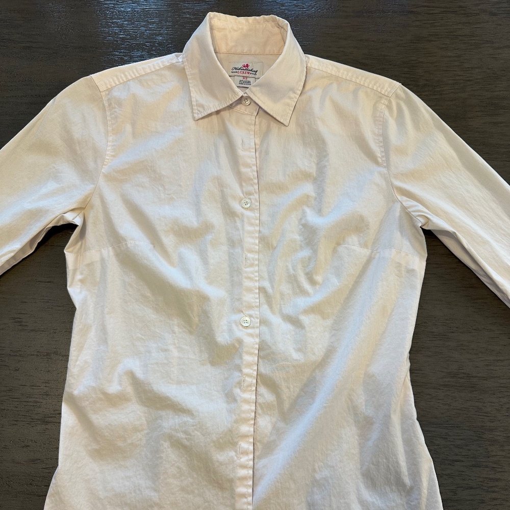 Women's pale pink JCrew dress shirt